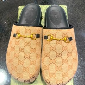 Faux Gucci Horsebit Slippers